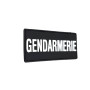 Bandeau velcro 3D GENDARMERIE 125x50mm noir texte blanc