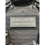 Bandeau velcro 3D GENDARMERIE NATIONALE 125x50 mm noir texte gris