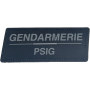 Bandeau velcro 3D GENDARMERIE PSIG 125x50 mm noir texte gris