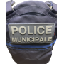 Bandeau velcro 3D POLICE MUNICIPALE 210x100 mm