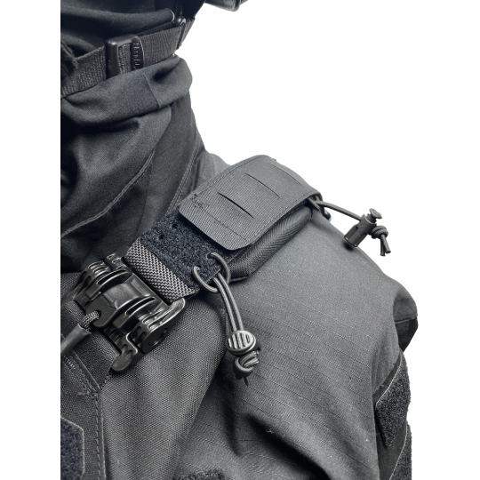 Chest rig mounting kit for plate carriers