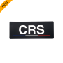 Bandeau velcro 3D CRS 125x50 mm noir texte blanc