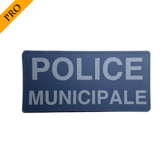 Bandeau velcro 3D POLICE MUNICIPALE 210x100 mm